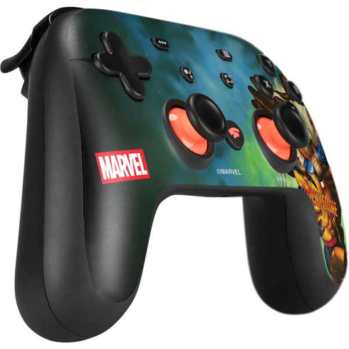 Marvel X-Men Wolverine Vs Sabretooth Google Stadia Controller Skin